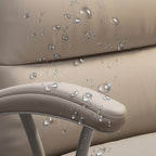 Chaise de bureau pivotante réglable en cuir moderne