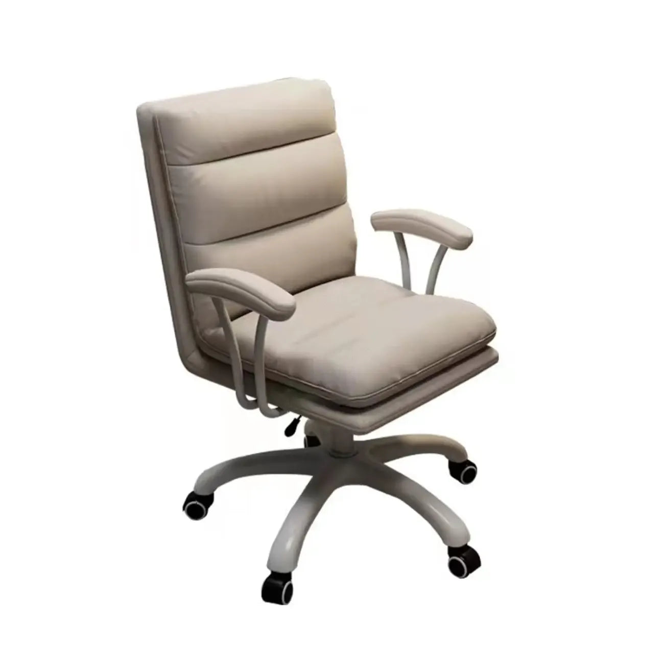 Chaise de bureau pivotante réglable en cuir moderne