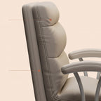 Chaise de bureau pivotante réglable en cuir moderne