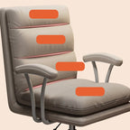Chaise de bureau pivotante réglable en cuir moderne