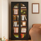 Armoire de rangement moderne à étagères réglables en métal noir