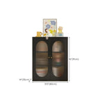 Armoire de rangement moderne à étagères réglables en métal noir