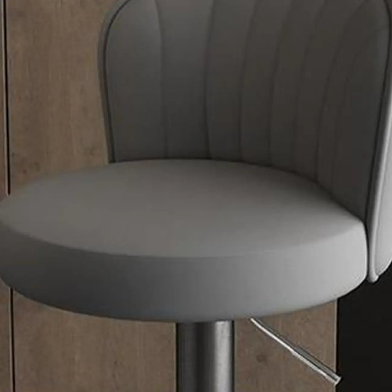 Tabourets de bar pivotants réglables en cuir moderne avec dossier