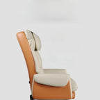 Fauteuil de bureau pivotant ergonomique moderne en cuir à dossier haut