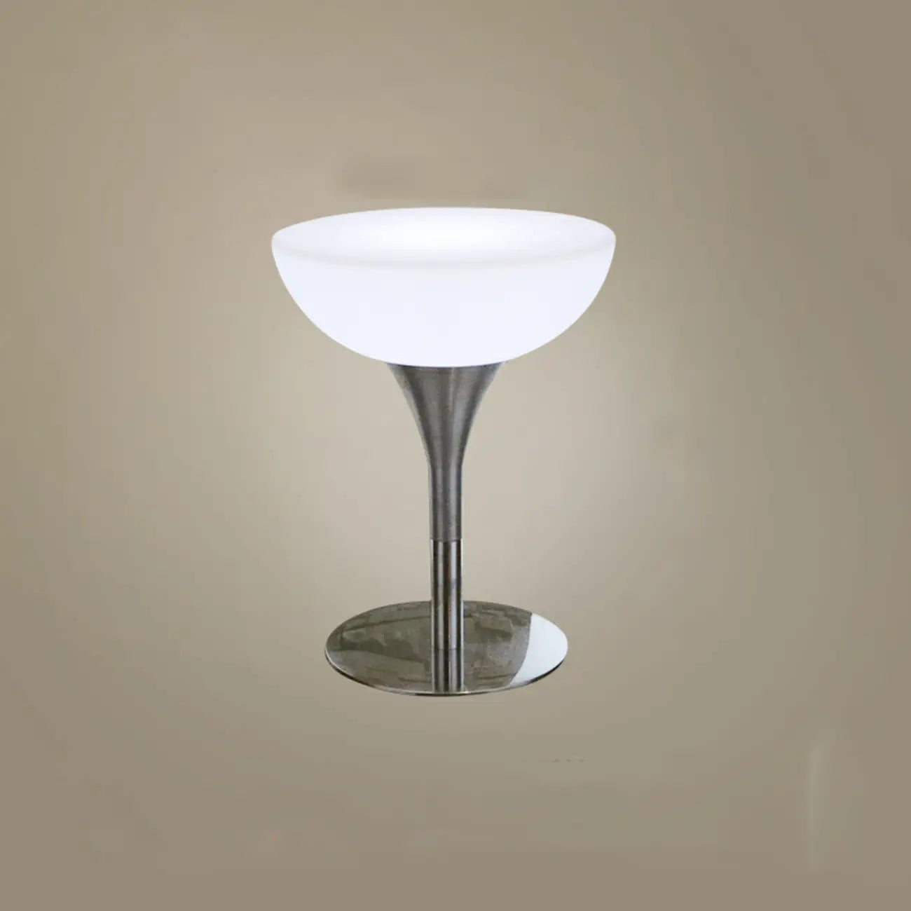 Tables de bar modernes en acrylique blanc et métal argenté