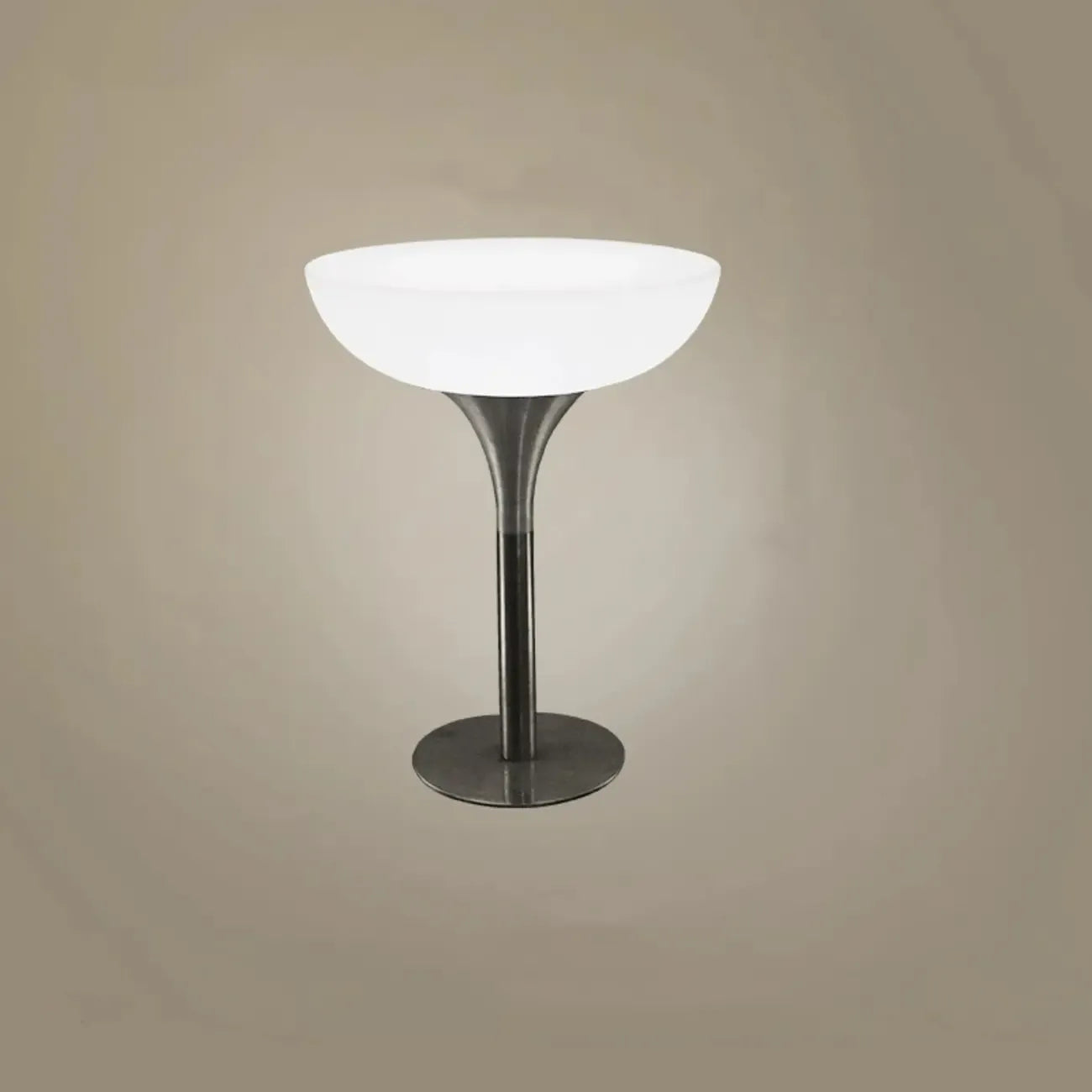 Tables de bar modernes en acrylique blanc et métal argenté