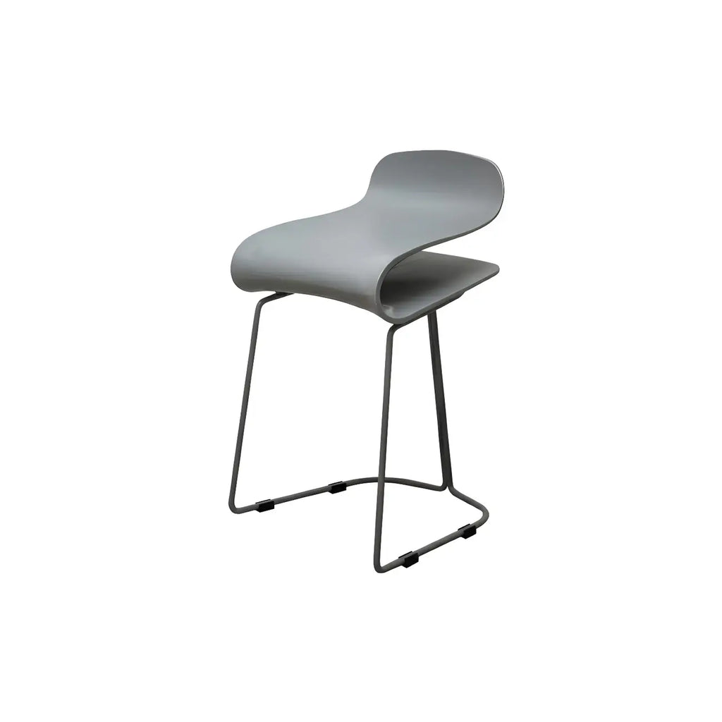 Sgabello da bar senza schienale in acrilico, elegante e resistente, altezza bancone
