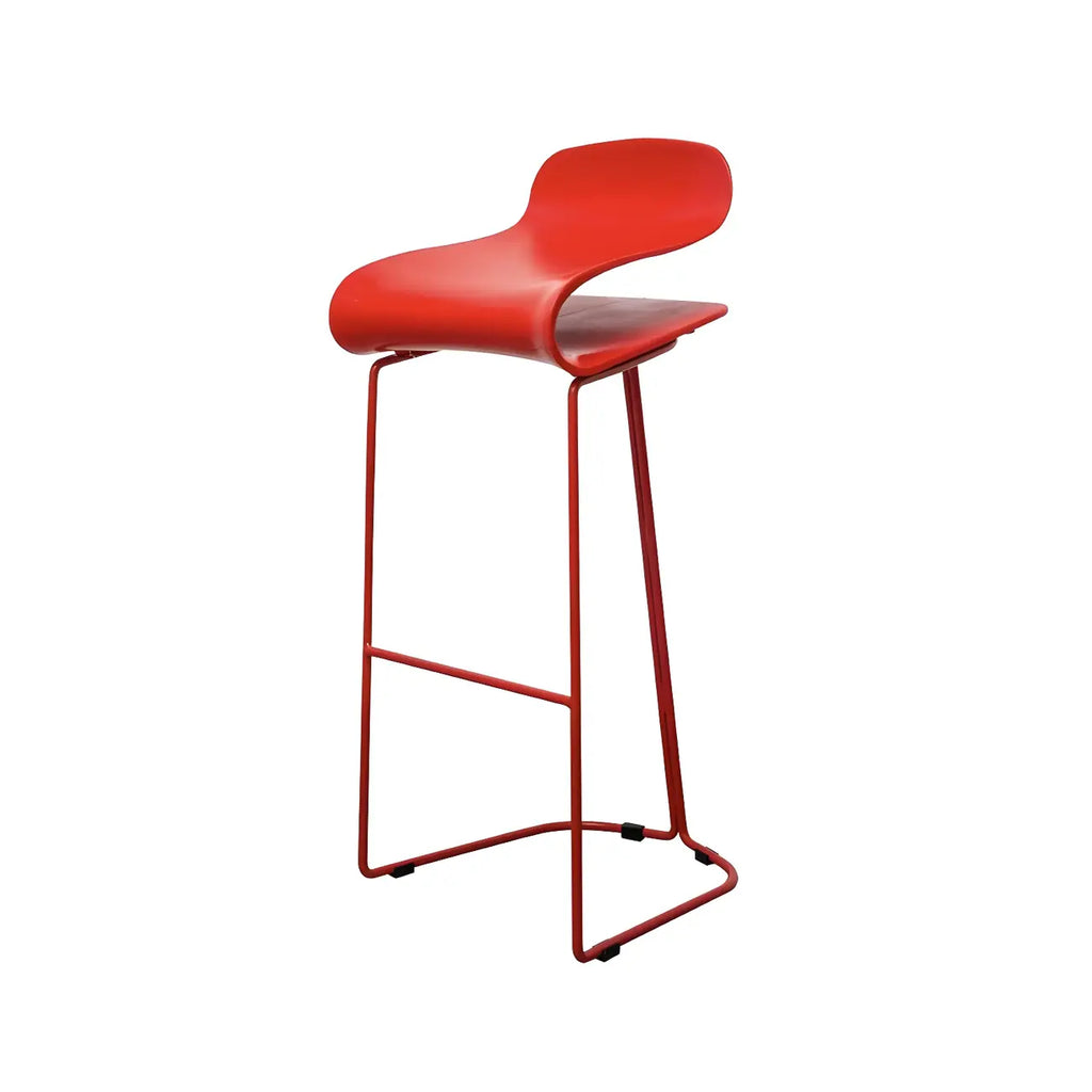 Sgabello da bar senza schienale in acrilico, elegante e resistente, altezza bancone