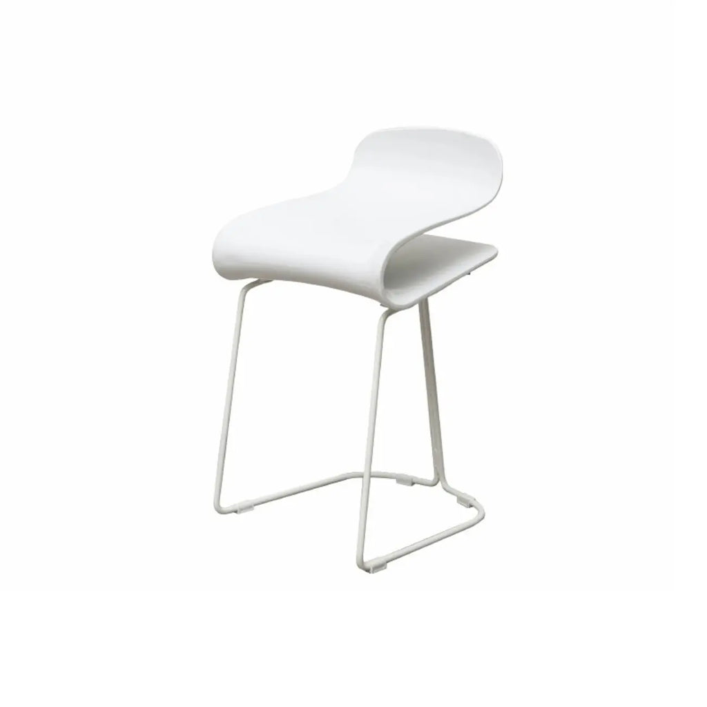 Sgabello da bar senza schienale in acrilico, elegante e resistente, altezza bancone