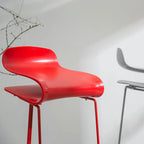 Sgabello da bar senza schienale in acrilico, elegante e resistente, altezza bancone