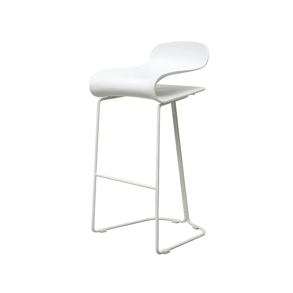 Sgabello da bar senza schienale in acrilico, elegante e resistente, altezza bancone