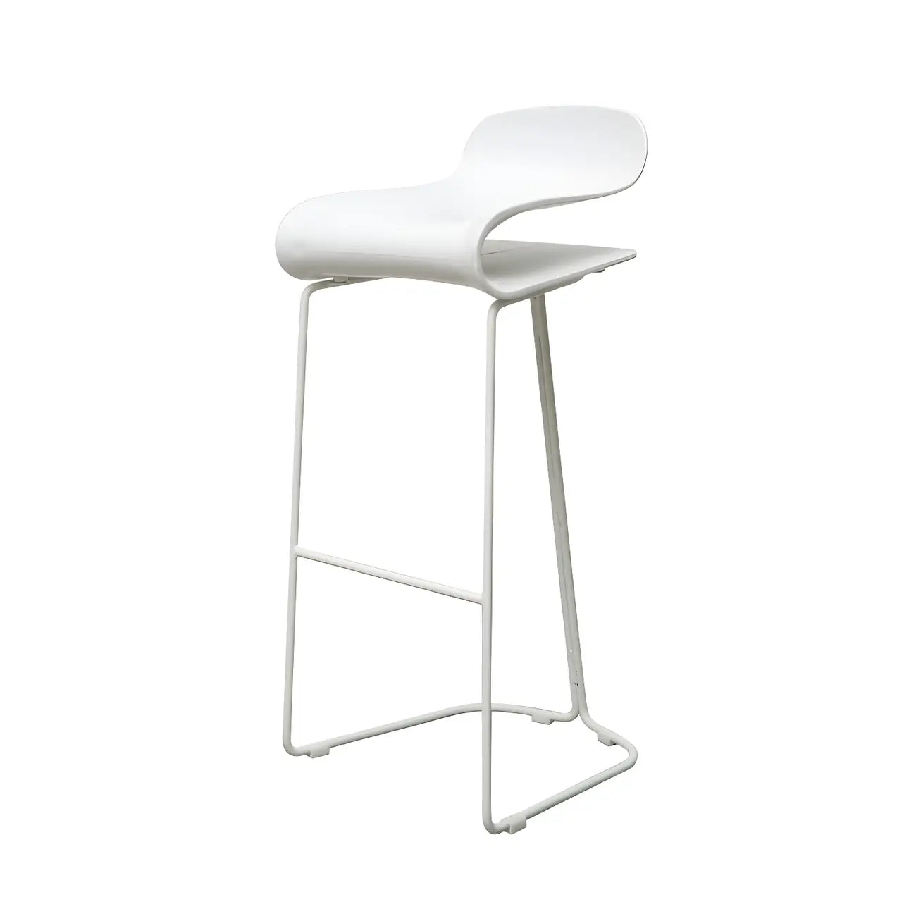 Sgabello da bar senza schienale in acrilico, elegante e resistente, altezza bancone