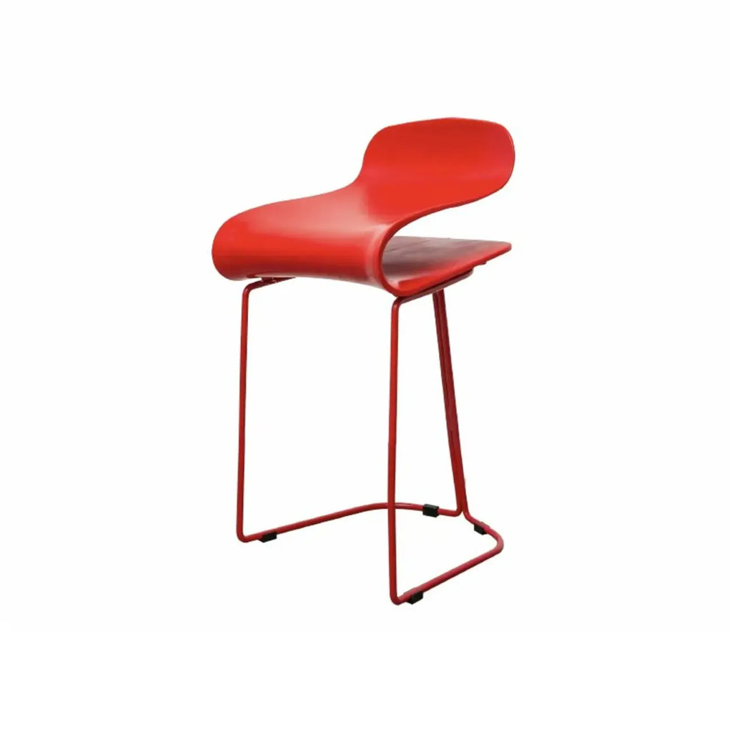 Sgabello da bar senza schienale in acrilico, elegante e resistente, altezza bancone