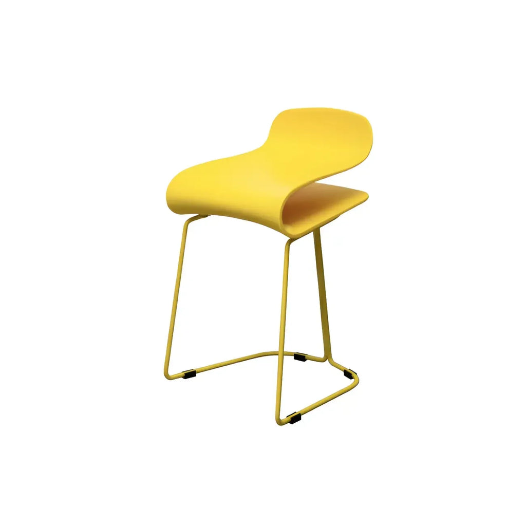 Sgabello da bar senza schienale in acrilico, elegante e resistente, altezza bancone