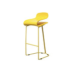Sgabello da bar senza schienale in acrilico, elegante e resistente, altezza bancone