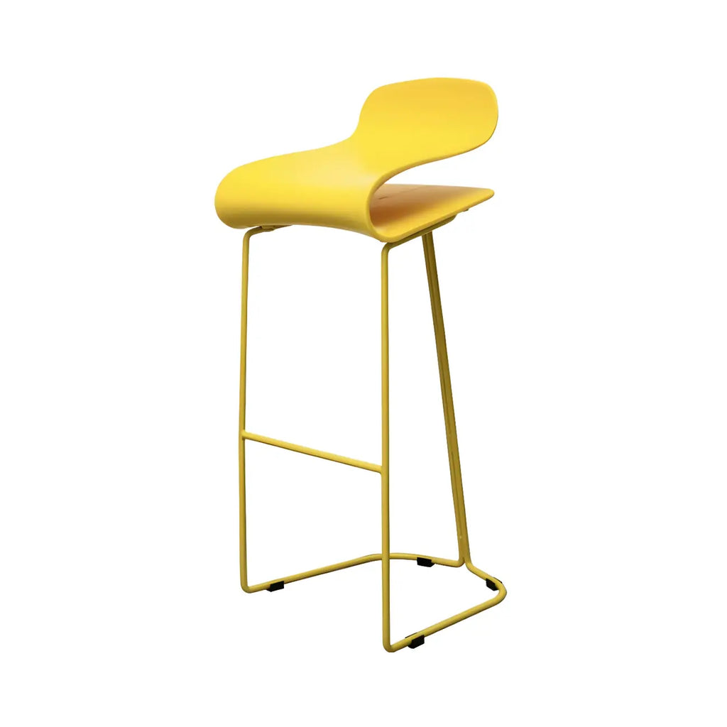 Sgabello da bar senza schienale in acrilico, elegante e resistente, altezza bancone