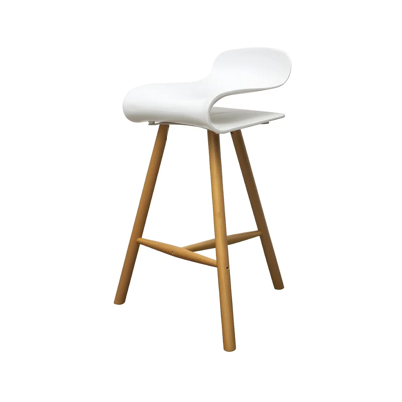 Sgabello da bar senza schienale in acrilico, elegante e resistente, altezza bancone