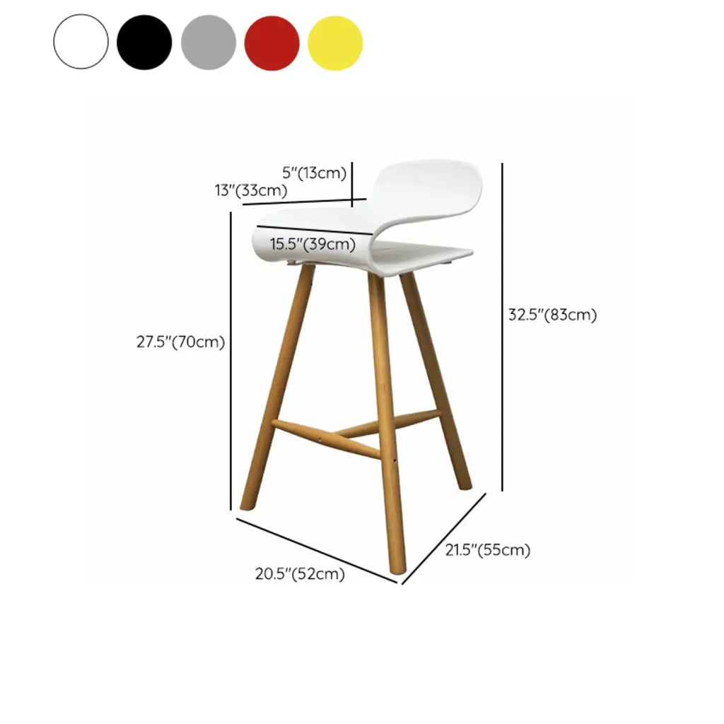 Sgabello da bar senza schienale in acrilico, elegante e resistente, altezza bancone