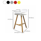 Sgabello da bar senza schienale in acrilico, elegante e resistente, altezza bancone