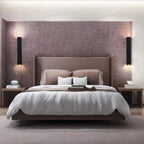 Applique murale moderne noire à 2 lumières (éclairage haut et bas) pour intérieur