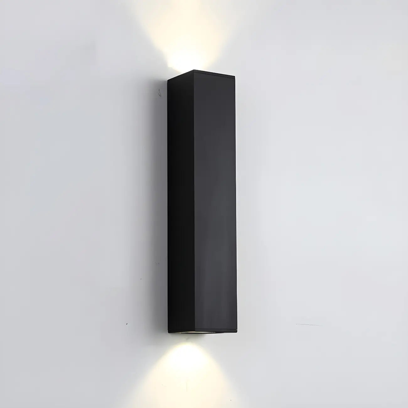 Applique murale moderne noire à 2 lumières (éclairage haut et bas) pour intérieur