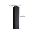 Applique murale moderne noire à 2 lumières (éclairage haut et bas) pour intérieur