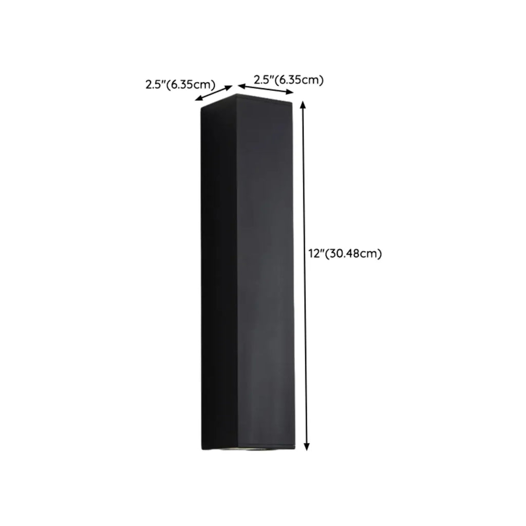 Applique murale moderne noire à 2 lumières (éclairage haut et bas) pour intérieur