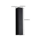 Applique murale moderne noire à 2 lumières (éclairage haut et bas) pour intérieur