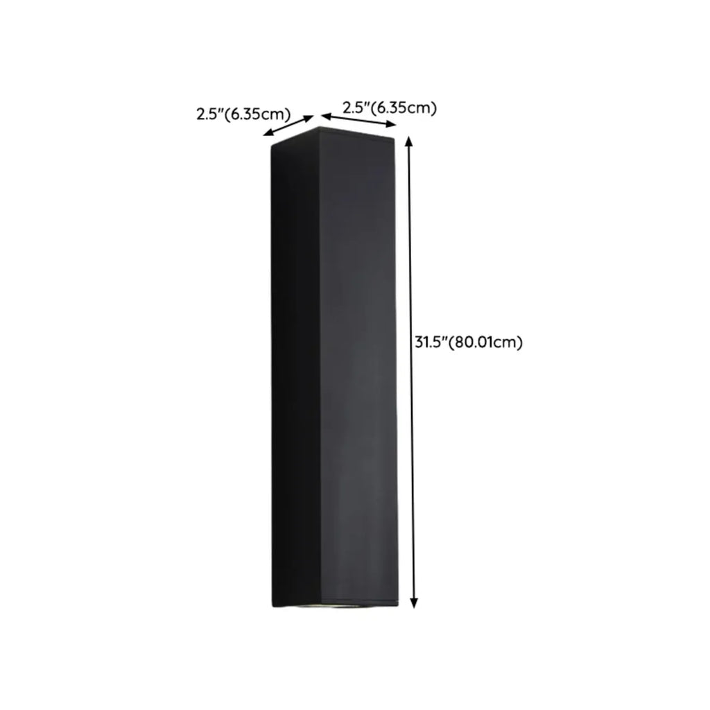 Applique murale moderne noire à 2 lumières (éclairage haut et bas) pour intérieur