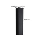 Applique murale moderne noire à 2 lumières (éclairage haut et bas) pour intérieur