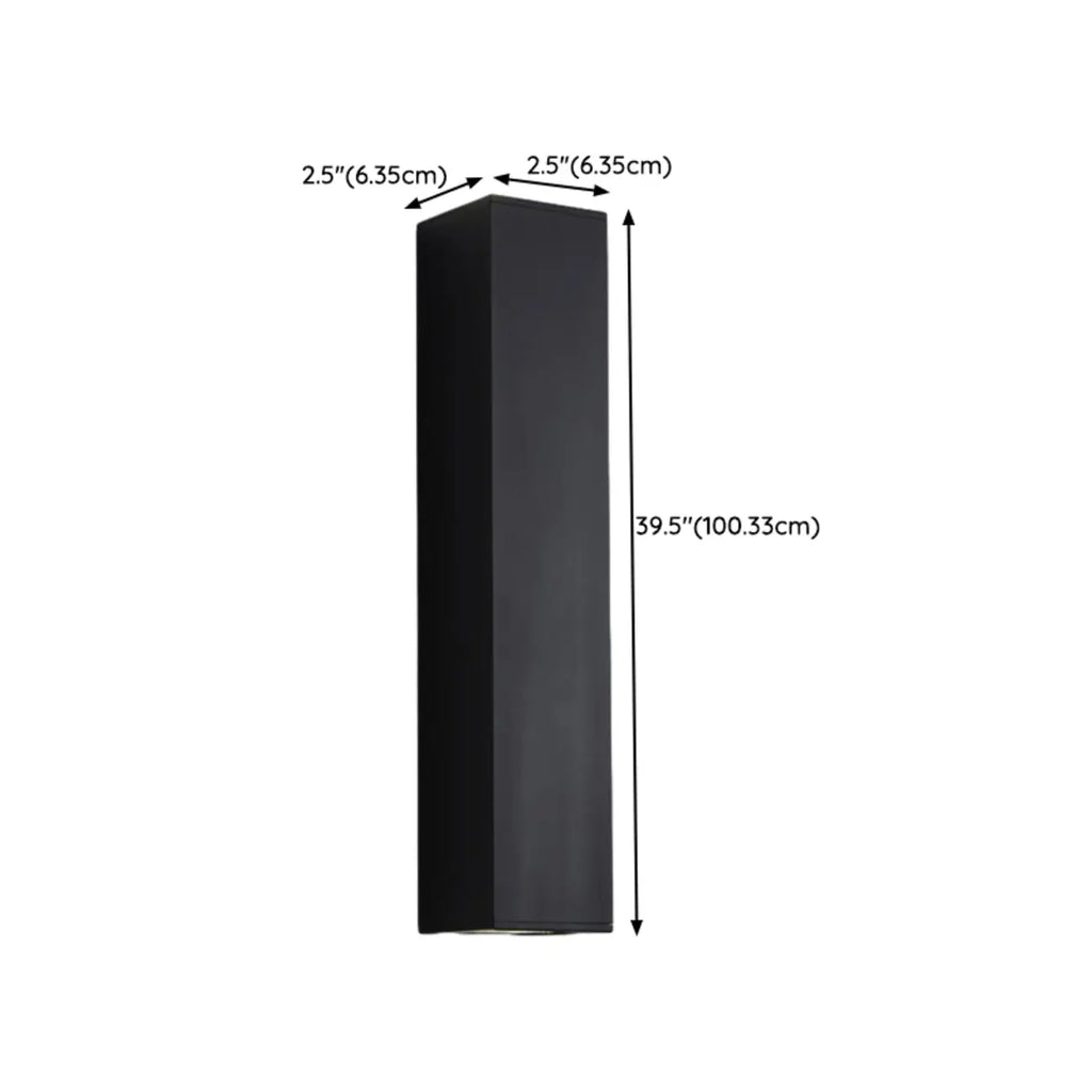 Applique murale moderne noire à 2 lumières (éclairage haut et bas) pour intérieur