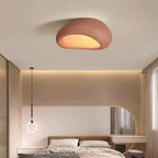 Plafonnier LED encastré en plastique de style nordique en forme de pierre