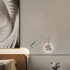 Lampe murale tactile à bras articulé et à intensité variable pour la lecture au chevet