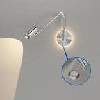 Lampe murale tactile à bras articulé et à intensité variable pour la lecture au chevet