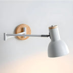 Applique murale moderne blanche à bras articulé réglable