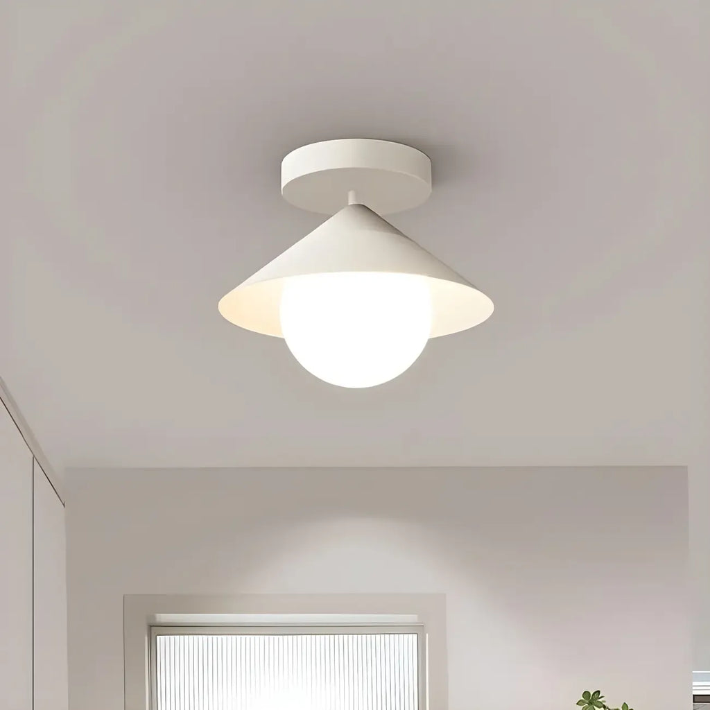 Plafonnier semi-encastré moderne en verre pour la décoration intérieure