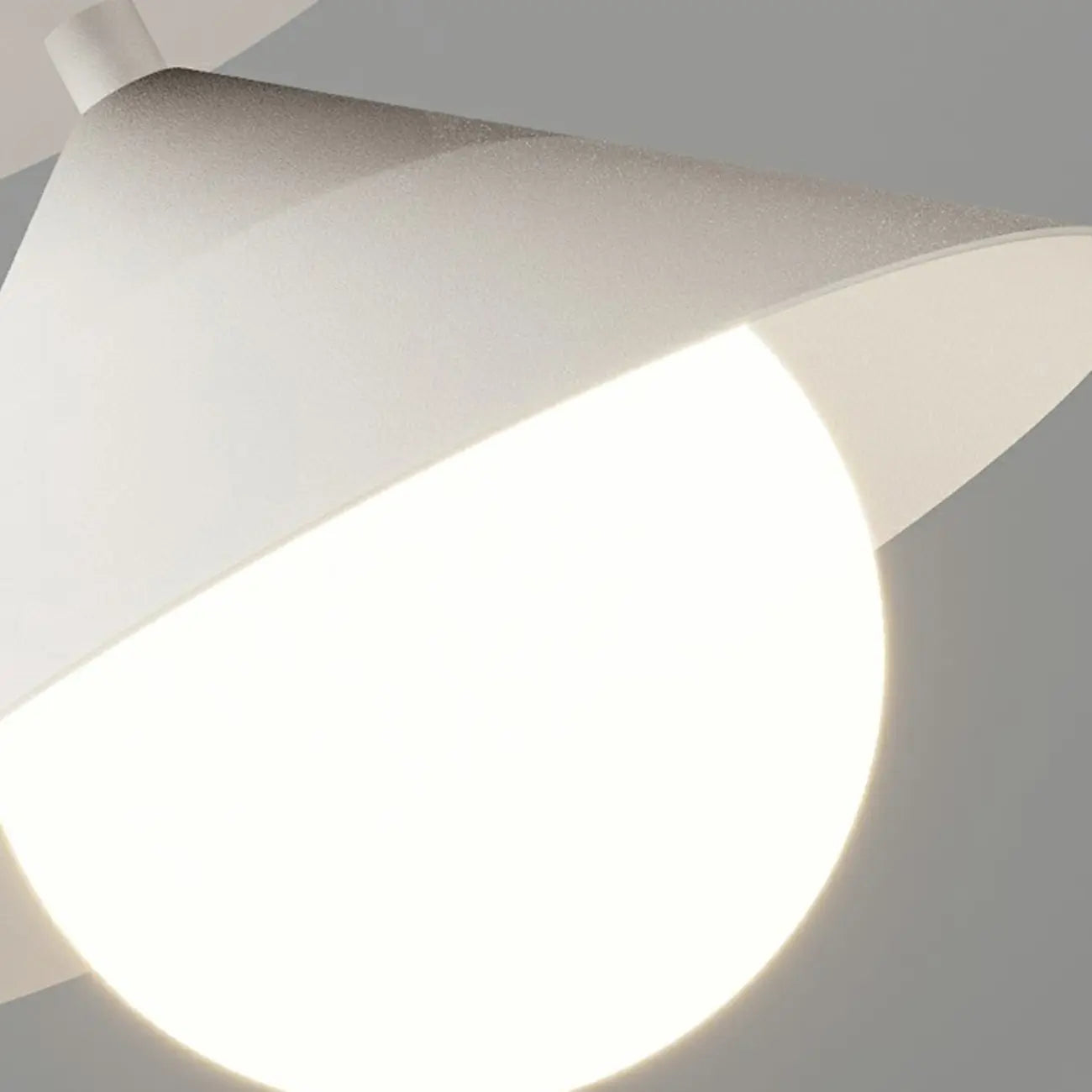 Plafonnier semi-encastré moderne en verre pour la décoration intérieure