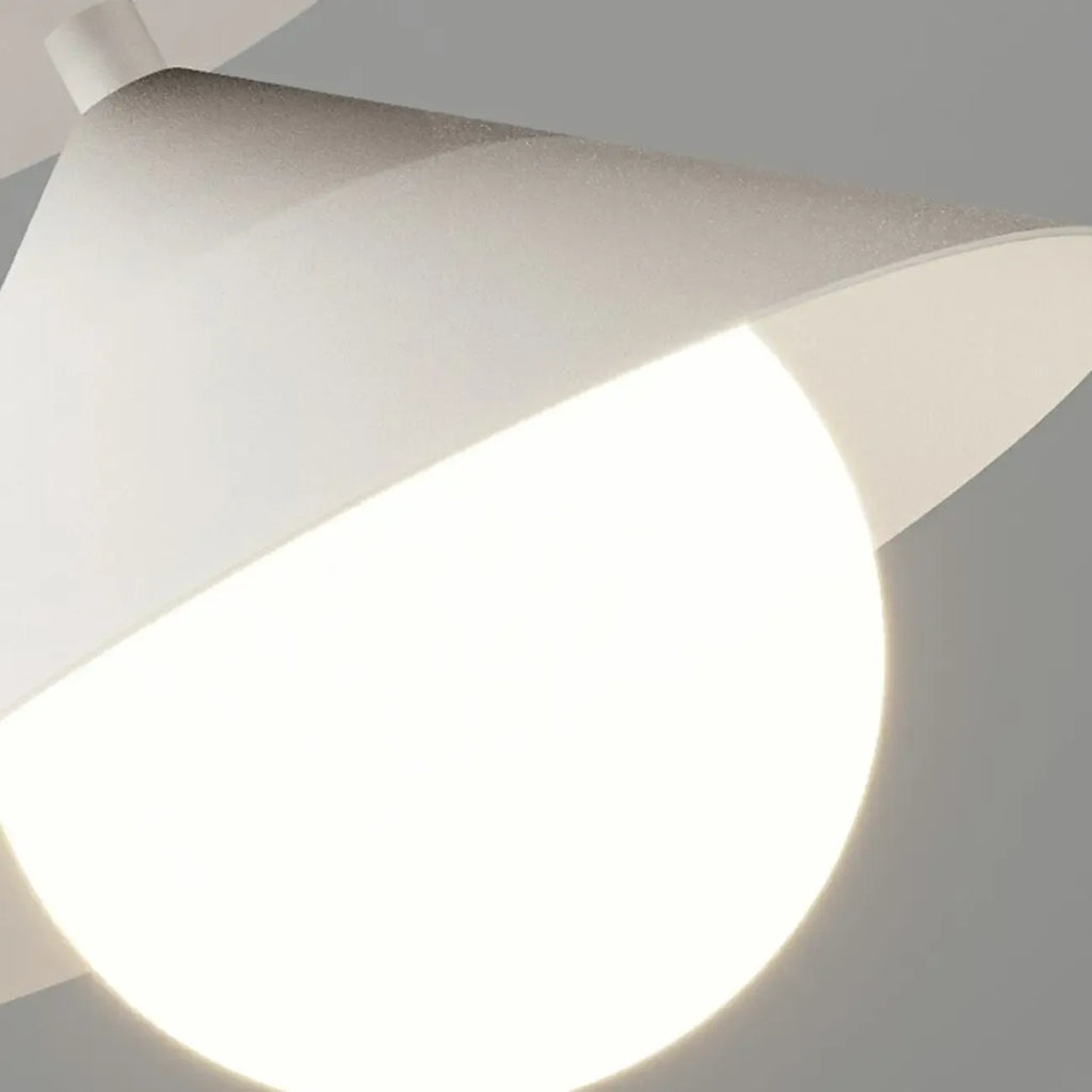 Plafonnier semi-encastré moderne en verre pour la décoration intérieure