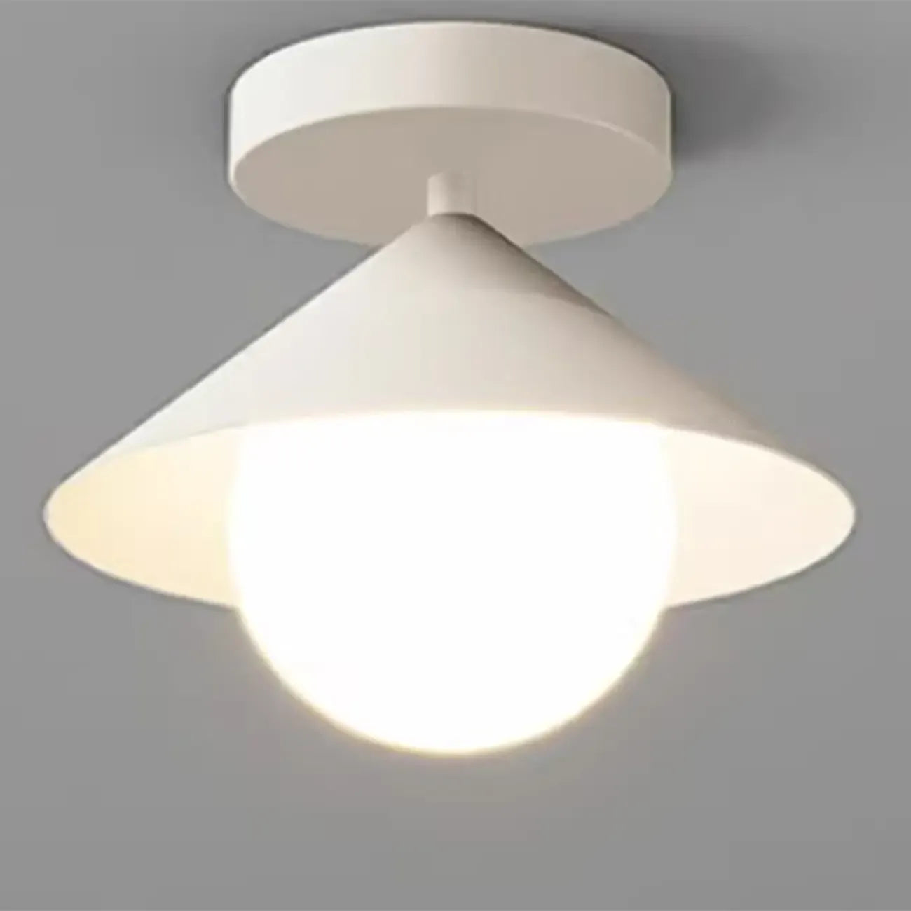 Plafonnier semi-encastré moderne en verre pour la décoration intérieure
