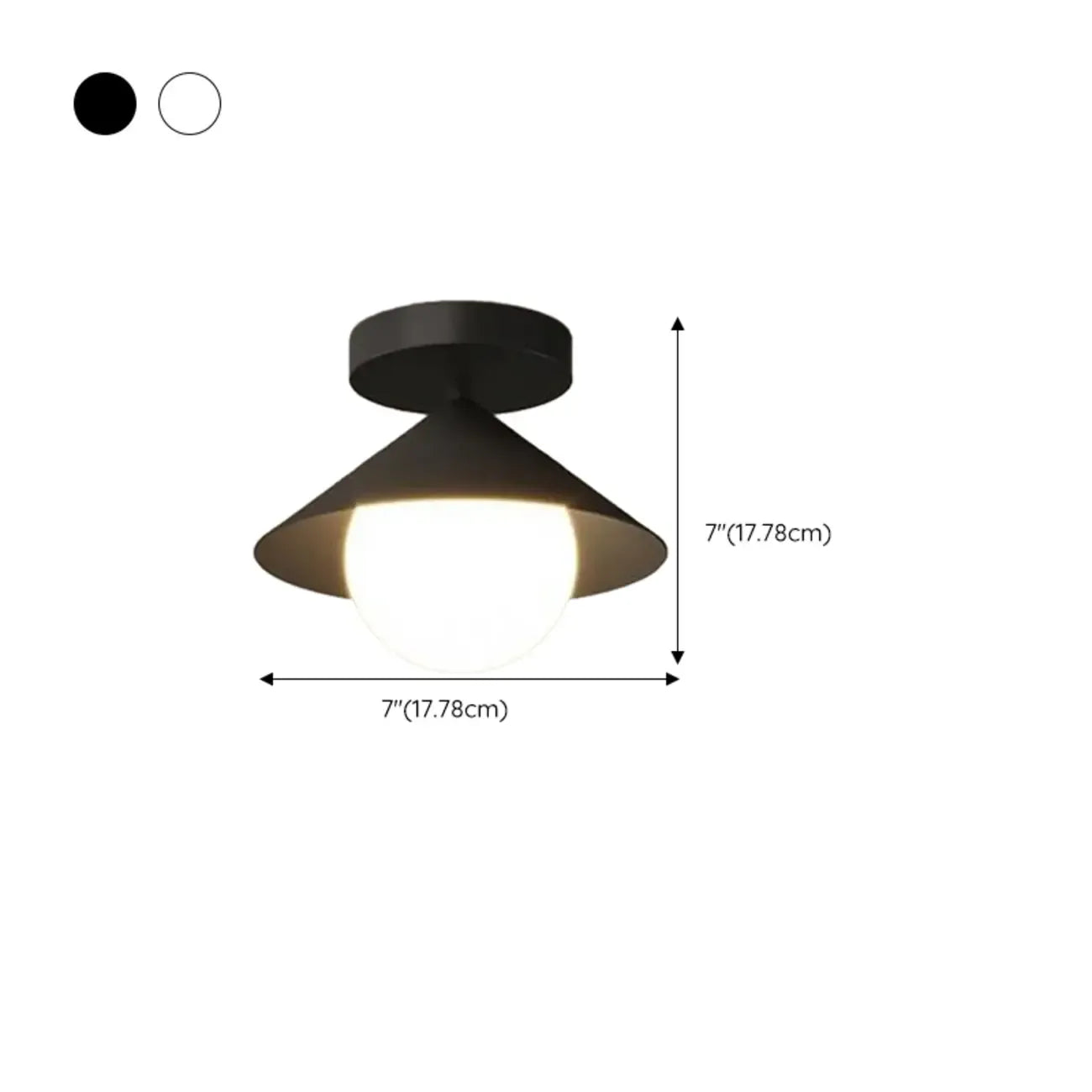 Plafonnier semi-encastré moderne en verre pour la décoration intérieure