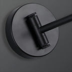 Applique murale minimaliste cylindrique en métal à bras articulé