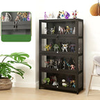 Vitrine contemporaine en acrylique et bois noir