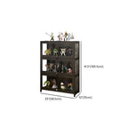 Vitrine contemporaine en acrylique et bois noir