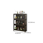 Vitrine contemporaine en acrylique et bois noir