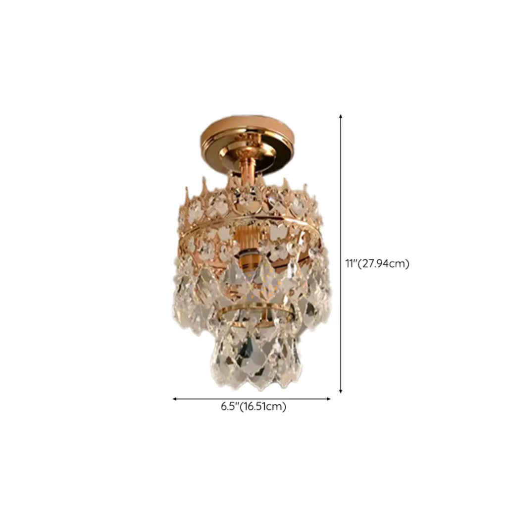 Plafonnier LED élégant semi-encastré pour salon