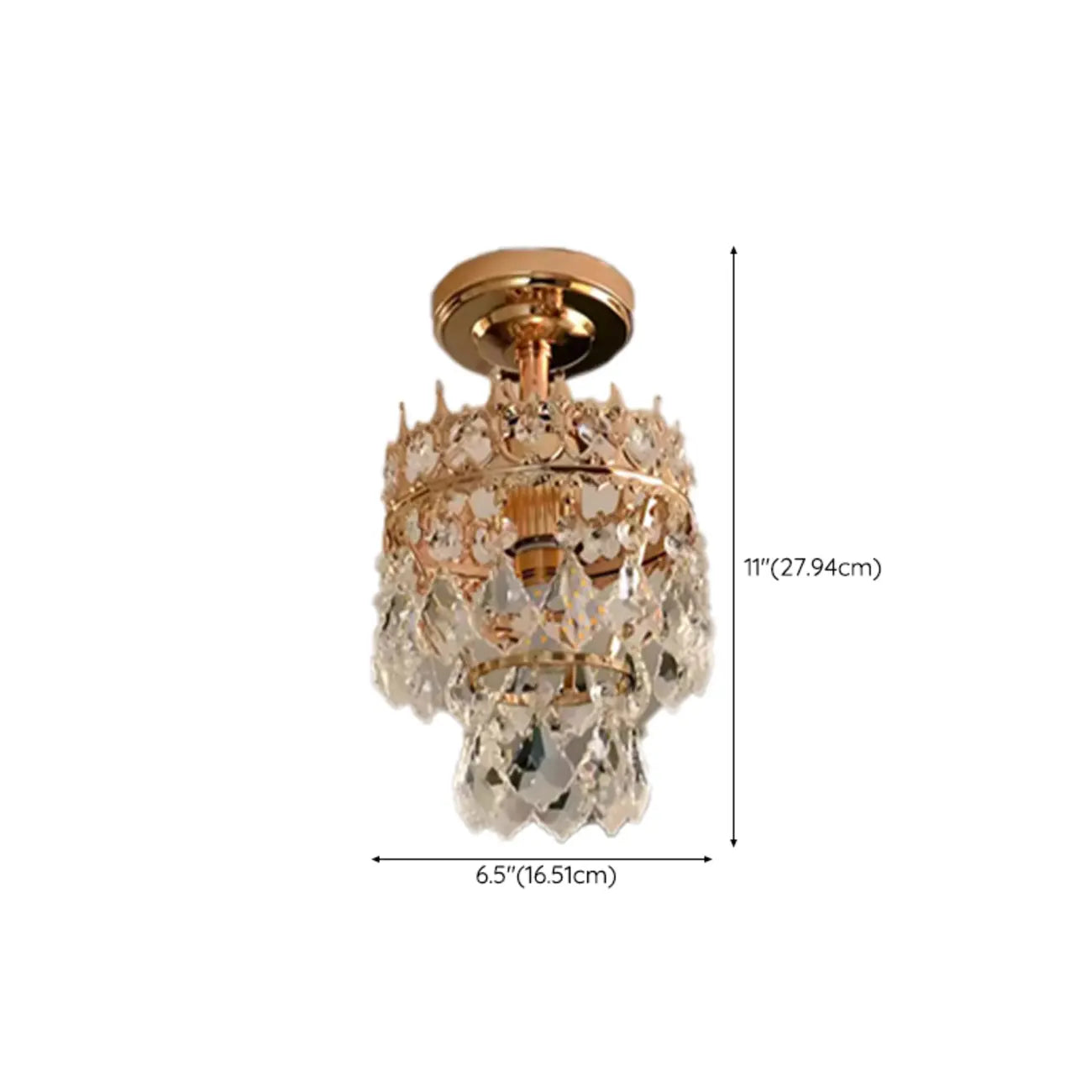 Plafonnier LED élégant semi-encastré pour salon