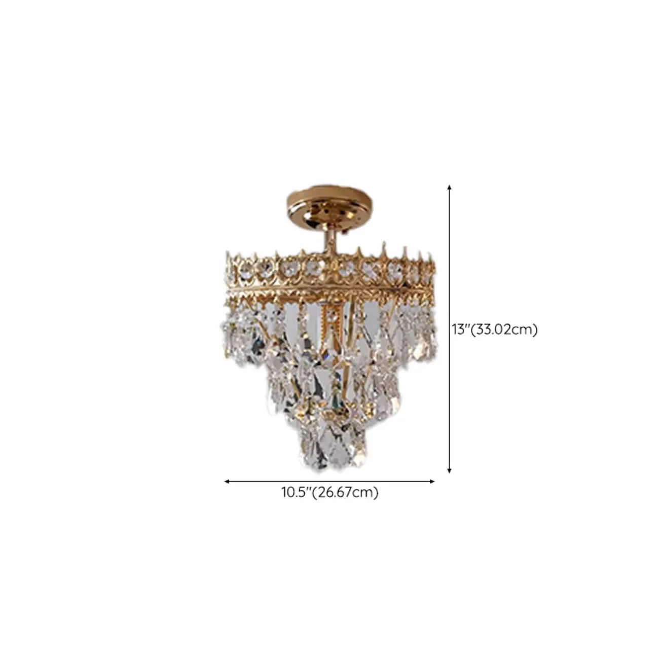 Plafonnier LED élégant semi-encastré pour salon