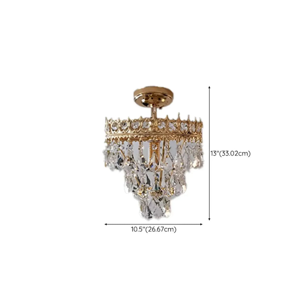 Plafonnier LED élégant semi-encastré pour salon