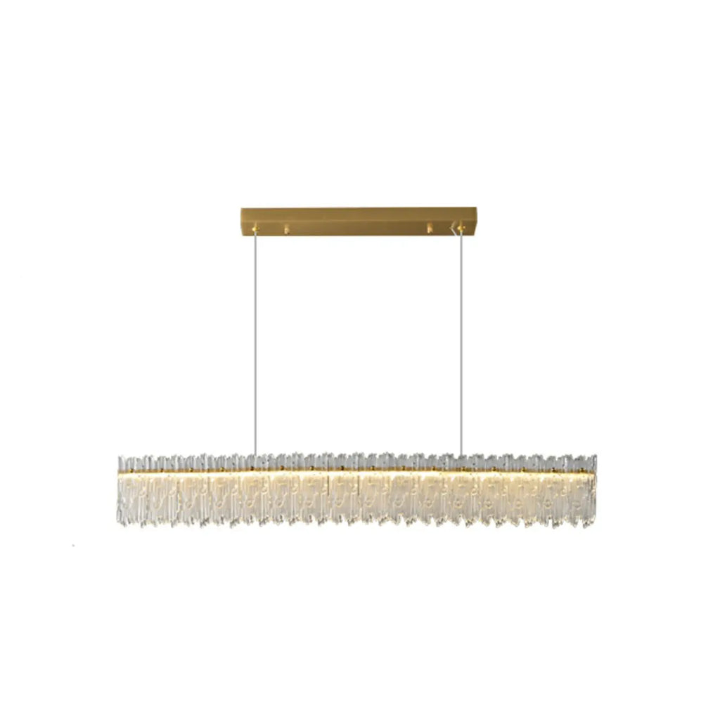 Suspension LED moderne en verre à 3 niveaux de gradation pour îlot de cuisine