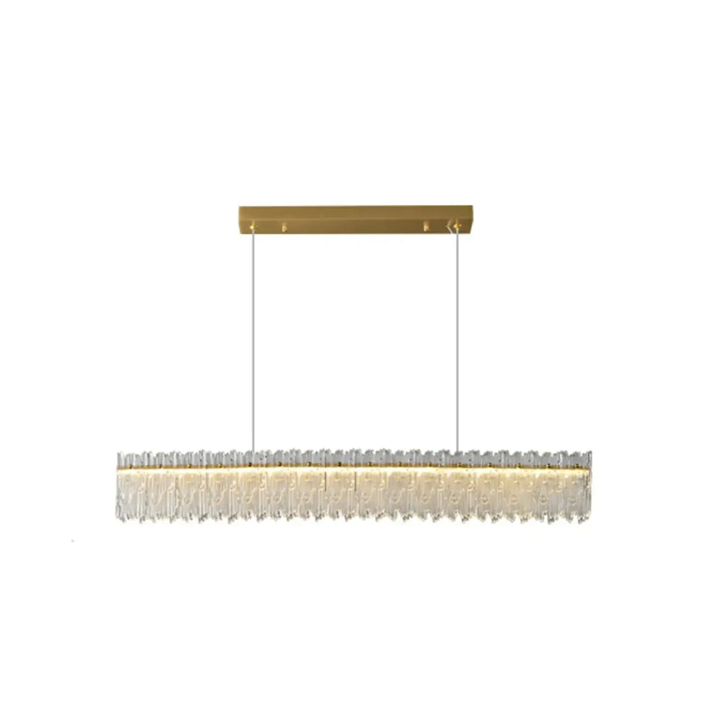 Suspension LED moderne en verre à 3 niveaux de gradation pour îlot de cuisine